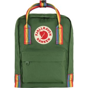Mochila Fjällräven Kånken Rainbow mini Verde de 7 litros