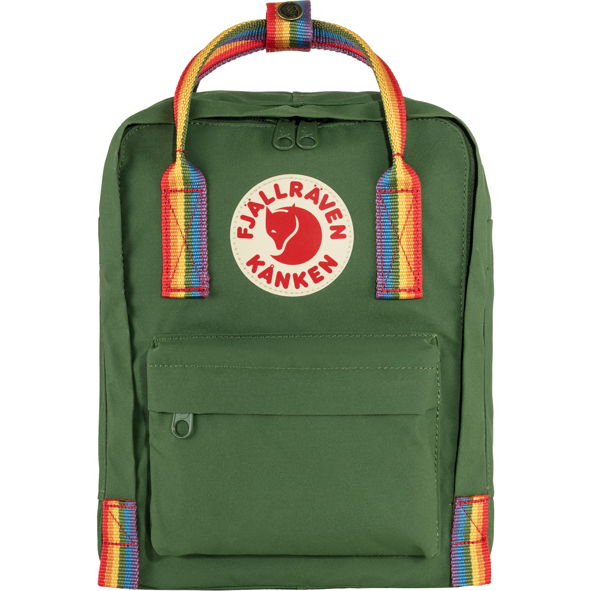 Mochila Fjällräven Kånken Rainbow mini Verde de 7 litros