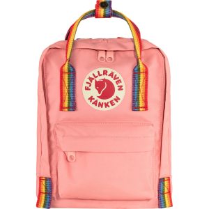 Mochila Fjällräven Kånken Rainbow mini color rosa de 7 litros