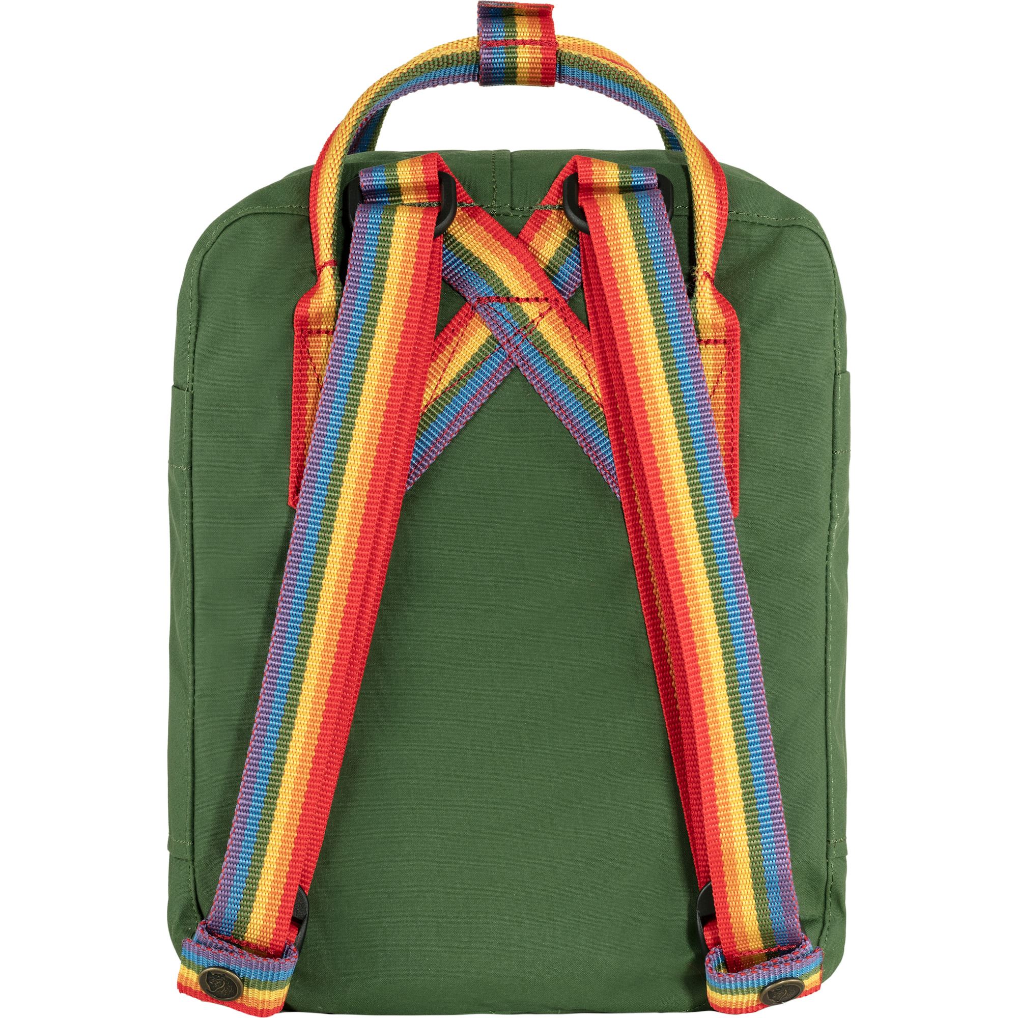Mochila Fjällräven Kånken Rainbow mini Verde de 7 litros - Imagen 4